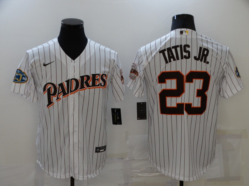 Men's San Diego Padres Fernando Tatis Jr. #23 White Alternate Jersey